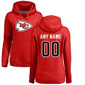 Women%27s Kansas City Chiefs Customize Red Hoodies->customized ncaa jersey->Custom Jersey